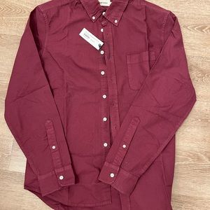 Rich, beautiful Burgundy Jack shirt. New with tags